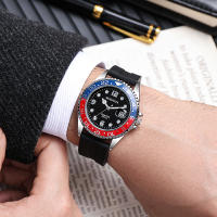 Reloj De Cuarzo Para Hombre 2024 Nuevo Llegada Moda Reloj De Pulsera Deportivo Con Correa De Silicona Marcas De Numeros Arabe Clavija De Cierre Resistente Al Agua - details 7