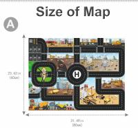 Mapa De Carretera Grande Para Juegos DIY Con Señales De Tráfico Y Estacionamiento Juego De Matriz De Juego Para Niños Regalos De Juguetes Para Bebés Alfombra De Escalada - details 3
