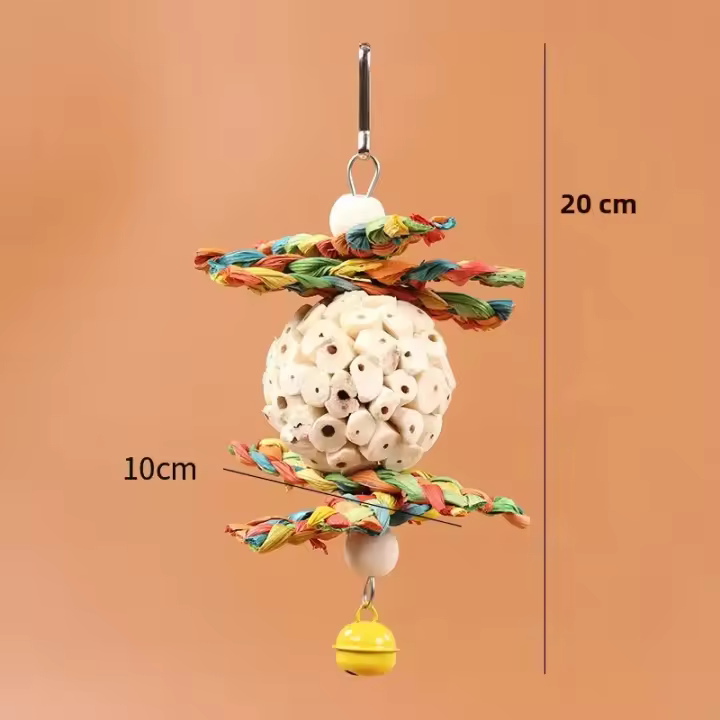 Juguete Para Perro De Pájaro Parrot Tongcao Bola Masticable De Plástico Alivio Y Diversion Para Pájaros Tengqiu Buscando Alimentos - 1