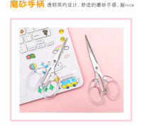 Tijeras De Acero Inoxidable Para Estudiantes Herramienta De Costura Hechas a Mano Con Diseño De Corazón Transparente Para Niñas - details 10