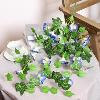 Artificial Vines Morning Glory Plantas Colgantes Falsas Para Decoración De Hogar Jardín Muralla Cerca Decoración De Boda Al Aire Libre Y Macetas - details 9