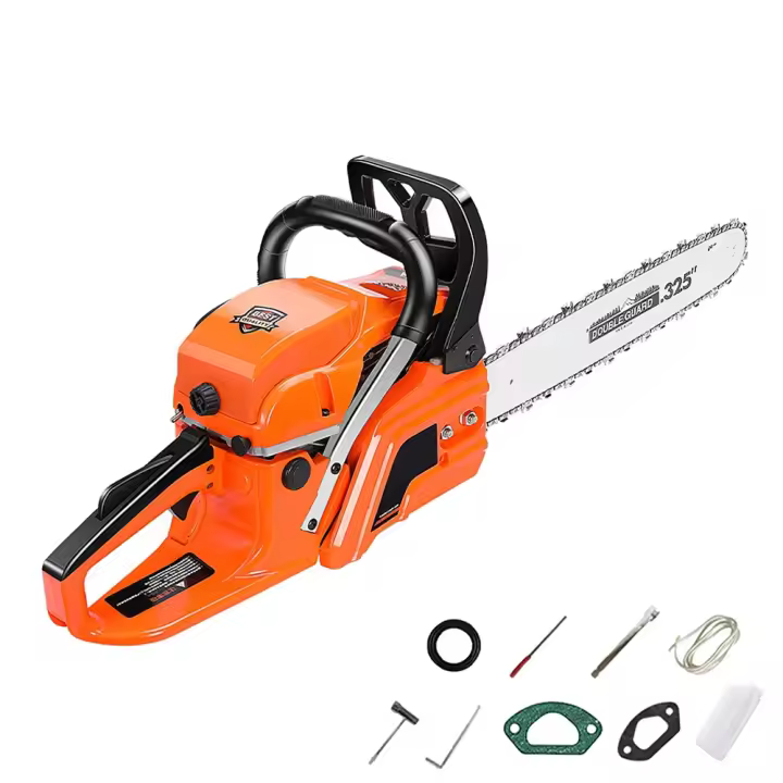 12000RPM Sierra de cadena de gasolina de 8500W, 52CC máquina de corte de Arboricultura de 2 tiempos, 20 pulgadas, alta potencia - 1