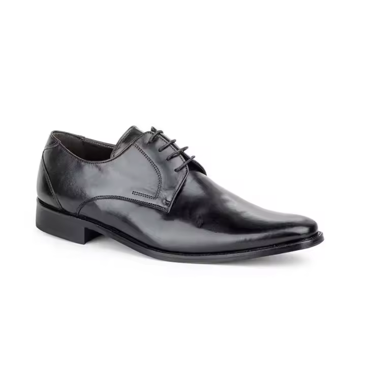 3239 Negro  Hecho en España Zapatos Hombre Piel Negro Cordones Suela de Cuero Numeración: 39-45 Marca: Nikkoe Color: Negro calzado de vestir de caballero todo en piel suela de cuero de gran calidad y elegancia - 1
