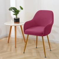 Cubierta De Silla Elástica Repelente De Agua Para Oficina Hotel Comedor Cubierta De Asiento Con Brazos Altos Tela De Poliéster/Celulosa Europea - details 12