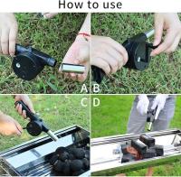 Soplador De Aire Para Barbacoa Ventilador Manual BBQ Bellows Hand Crank Outdoor Cooking Fan Air Blower - details 0