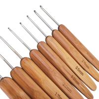 Ganchos De Crochet Largos De Madera De Bambú Para Manualidades Pequeños Y Herramientas De Tejido DIY Accesorios De Costura - details 6