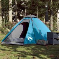 vidaXL Tienda de campaña iglú 4 personas tela opaca impermeable Color Azul,  Gris y naranja,  Verde y mas - details 1