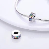 Encantos De Cocodrilo Plateado En Plata Con Dibujo Colorido Encantos Colgantes Para Pulseras Y Collares Joyería DIY - details 111