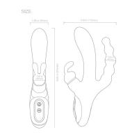 DIVERSUAL JACKY RABBIT TRIPLE VIBRADOR VAGINAL ANAL CLITORIS JUGUETES SEXUALES - details 0