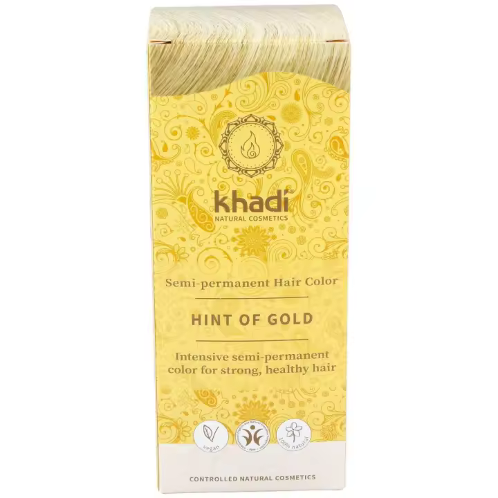Khadi Hint Of Gold Tinte Rubio Dorado 100% Vegetal 100G - 1