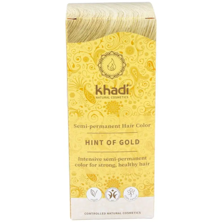 Khadi Hint Of Gold Tinte Rubio Dorado 100% Vegetal 100G - 1