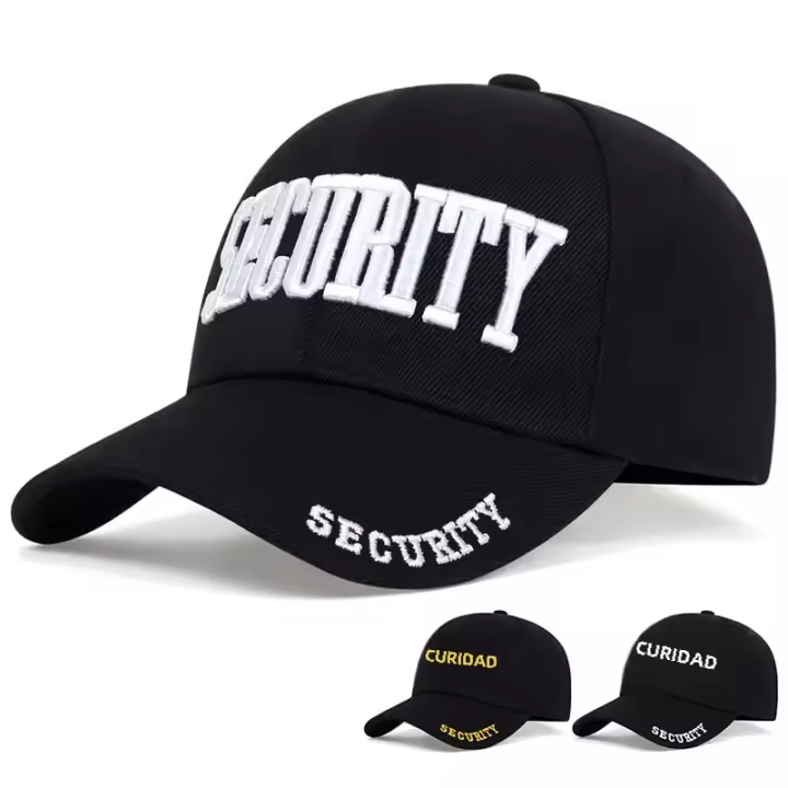 Gorra De Béisbol Ajustable De Algodón Con Bordado De Letras SECURETY Para Hombres Sombrero Dad Estilo Hip Hop Gorras De Trucker Unisex Casual - 1