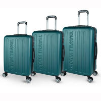 DreamTravel Juego de 3 Maletas con Letras Brillantes (20"+24"+28") - Set de Equipaje Rígido en 7 Colores Vivos (Verde/Negro/Gris/Celeste/Verde Militar/Oro Rosa/Rosa) | Maletas con Ruedas 360° Silenciosas, Cerradura TSA, Ligero para Viajes/Vacaciones - details 4