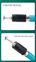 Mini Pistola Manual de clavos de acero, remache de pared de hormigón, ranurado de alambre, mover, sujetador de pared del hogar, herramienta de remache - details 4