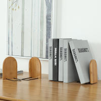 Organizador De Escritorio De Bambú Nature Soporte Para Libros Estante De Libros Montaje Requiere Material Del Paquete - details 12