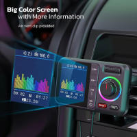 Transmisor FM Inalámbrico Con Pantalla De Color Grande 2.4A QC3.0 Dual USB Carga Rápida Manos Libres Llamada Adaptador De Audio Para Coche MP3 Juguete De Audio - details 0