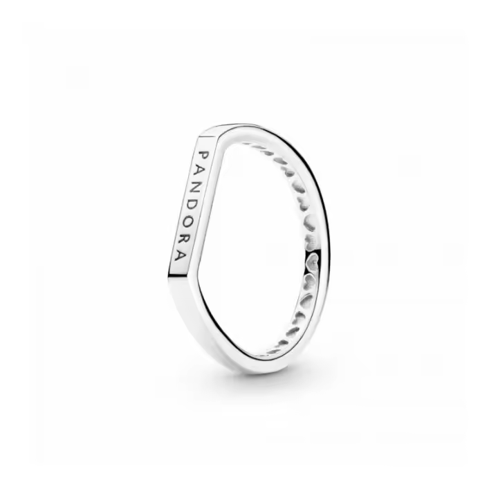 Anillo Pandora Barra Logo Plata de Primera Ley - 199048C00 - 1