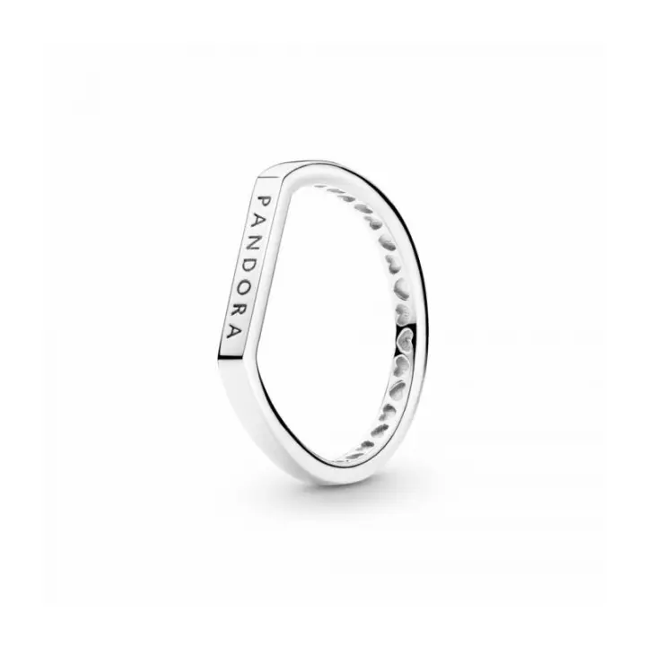 Anillo Pandora Barra Logo Plata de Primera Ley - 199048C00 - 1