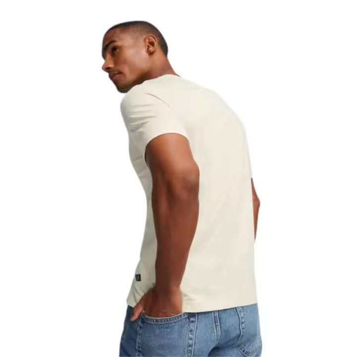 Camiseta Puma Essentials+ 2 Color Logo Beige Alpine Snow 586759-87 Hombre - 1