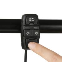 Interruptor De Luz Para Bicicleta Eléctrica DK226 Con Botón Para Motocicleta Controla Señal De Giro Y Bocina Material Plástico Color Negro - details 6