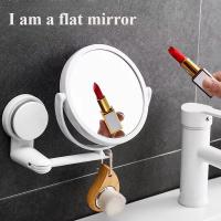 Espejo De Maquillaje Con Aumento HD Espejo De Aseo Para Baño Montado En La Pared Espejo Gira 360 Grados Moderno 6 Pulgadas - details 1