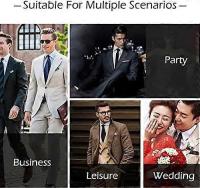 Corbates para hombre, estilo formal, retro, with estampado de Cachemira y rayas, para fiesta, negocios, para hombre y niño - details 2