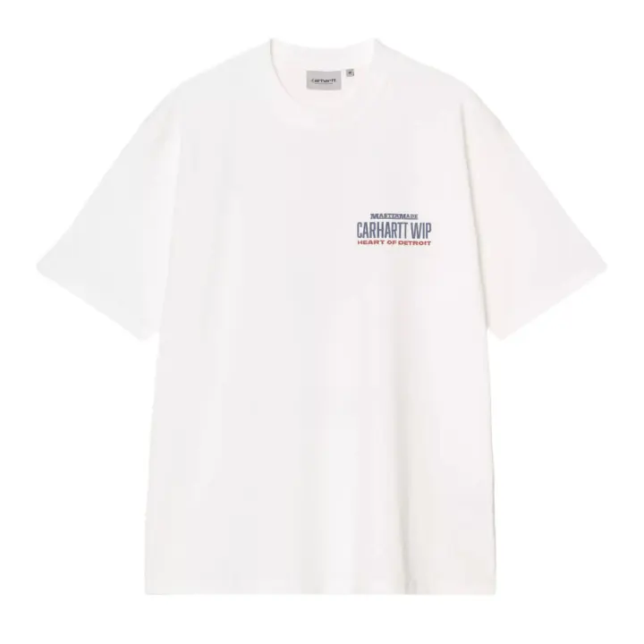 Camiseta Blanca Carhartt Arcan T-Shirt White de Corte Holgado - 1