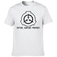 Camiseta Estampada SCP Badge Verano 2023 Cuello Redondo Manga Corta Estilo Hip Hop Harajuku Ropa Casual Para Hombres Y Mujeres - details 1