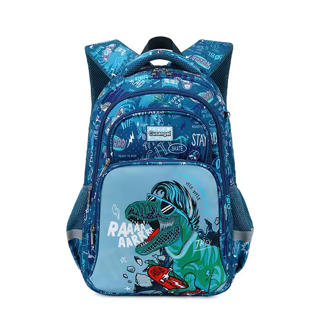 Conjunto de 3 mochilas escolares con Diseños de Dinosaur para niños y adolescentes, lonchera con estuches para pañales, Set de 3 Unidades - 1