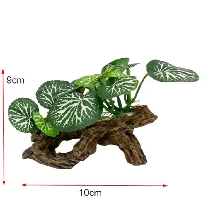 Decoración De Acuario Belleza Submarina Hierba De Acuario Para Tanque De Peces Planta Simulada Accesorios Para Casa Material Plástico + Base De Resina - 1