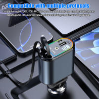Cargador De Coche Retráctil 4 En 1 Con Cable USB C Y Lightning Starlight Para Automóviles Carga Rápida Para iPhone Y Samsung - details 23