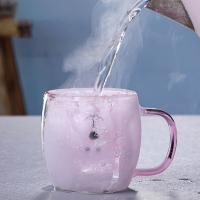Taza De Café Doble Oso De 250ML Con Mano Transparente Insulada Para Leche Jugo Té Utensilios De Espresso Lindo Y Ecológico - details 2