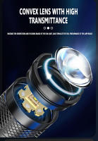 Linterna LED Potente Para Camping Con Zoom Telescópico Y Luz De Inundación COB Material ABS Y Plástico Modos De Iluminación Múltiples - details 4