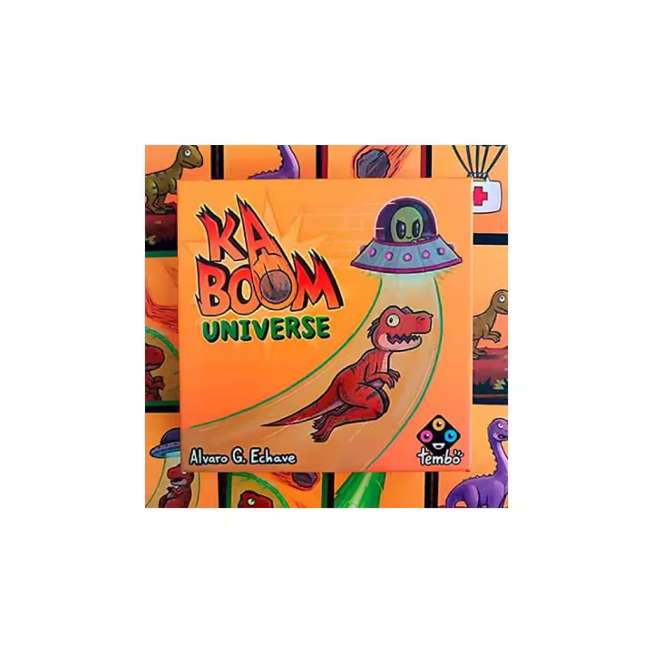 Kaboom Universe, ¡salva a los dinosaurios. El juego de cartas editado por Tembo - 1