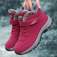 Botas De Nieve Para Mujer Botines De Invierno Casuales Con Plush Non-slip Talla Grande Cuero Sintético Lining De Peluche Acolchado Botines De Combate Para Motocicleta Y Senderismo - details 8