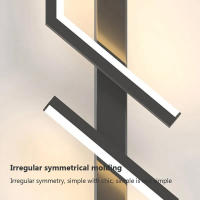 Lámpara De Pared LED Minimalista Moderna En Blanco Y Negro Para Decoración Interior Iluminación Dual Para Sala De Estar Y Dormitorio - details 10