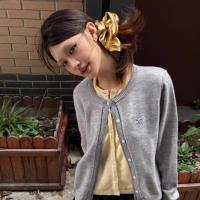 Scrunchies De Metal Plateado Tamaño Medio Cinta Elástica Para El Cabello Accesorios Para Mujer Headwear Diario Moda Femenina - details 11
