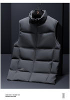 Chaqueta De down Para Hombre Talla Grande Invierno Abrigo Casual Con Capucha Cremallera Y Bolsillos Sin Mangas Aislada Y Gruesa - details 11