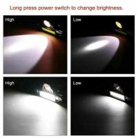 Linterna Frontal COB LED Recargable Con Imán Fuerte Luz Super Brillante Impermeable Para Pesca Al Aire Libre Caza Senderismo - details 7
