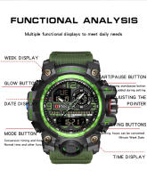Reloj Deportivo Militar De Lujo OFNS Para Hombre 50M Impermeable Multifuncional Con Cuarzo LED Digital Cronógrafo Calendario Alarma - details 3