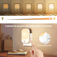 Lámpara De Noche LED Con Sensor De Movimiento Para Habitación Infantil EU Plug Automático De Atardecer a Amanecer Sensor Dimmable Sin Cable Para Armario - details 8