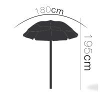 ARISE SHOP-Sombrilla de Playa Plegable,Sombrilla de Exterior con Protección UV,sombrilla de jardín, Piscina, Patio, Redonda,Diámetro 180 x Altura 195 cm - details 1