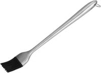 Cepillo de aceite de barbacoa resistente al calor de silicona cepillo de pastelería herramienta de asado con mango de acero inoxidable para hornear, 30cm - details 0