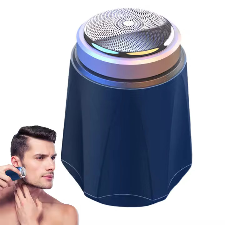 Afeitadoras eléctricas para hombres, maquinilla de afeitar eléctrica portátil, afeitadora recargable por USB con un solo botón - 1