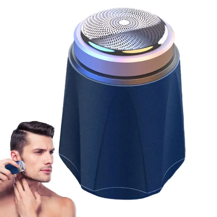 Afeitadoras eléctricas para hombres, maquinilla de afeitar eléctrica portátil, afeitadora recargable por USB con un solo botón - 1