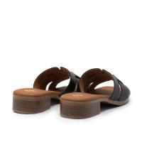 TINA KIZ 5600 NEGRO Sandalias planas de Mujer 35146 25V PALA ENGARZADA NEGRO - details 1