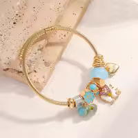 Pulsera De Moda Para Mujer Con Elementos De Elefante Y Amor Perlas Estilo Hip Hop Rock Para Fiestas Viajes Bodas Regalo - details 2