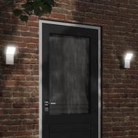 vidaXL Lámpara de pared LED de exterior aluminio fundido Color Blanco,  Negro, y mas - details 0
