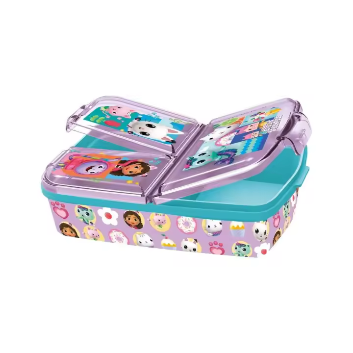 Gabby's Dollhouse Fiambrera Sandwichera Infantil con Compartimentos - 1