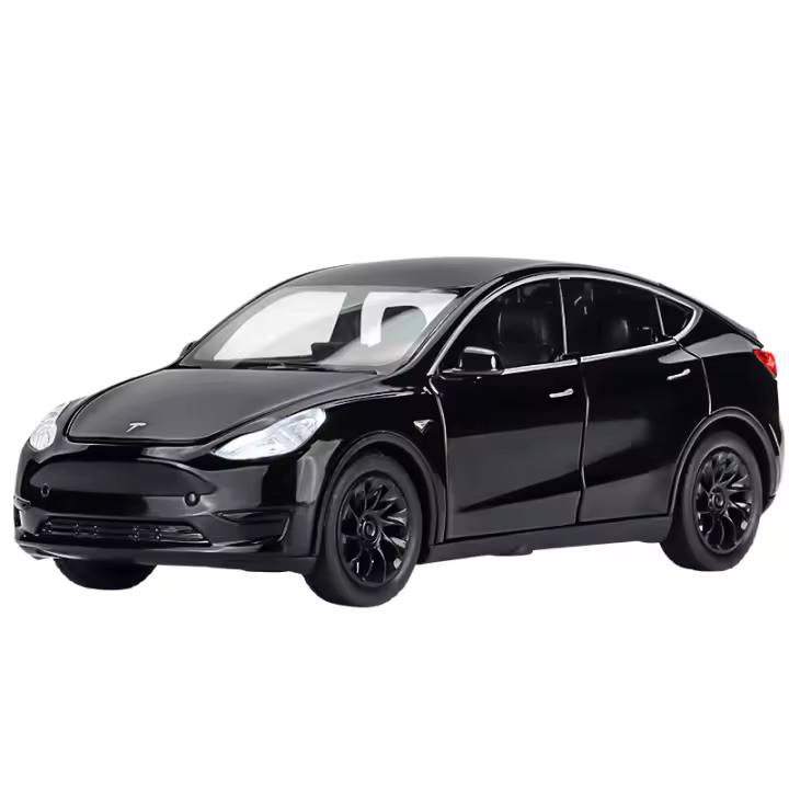 Tesla Modelo Y a Escala 1/32, Miniature de metal fundido a presión, with Sonido y Luz - 1